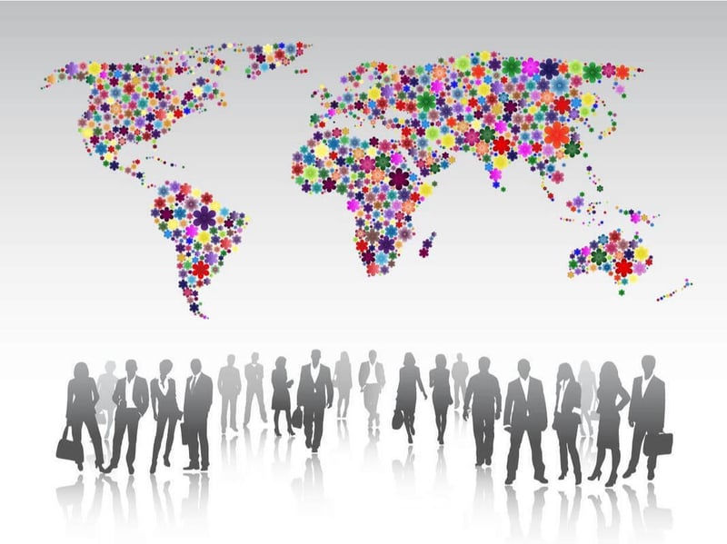 Global teams collaborating across cultures